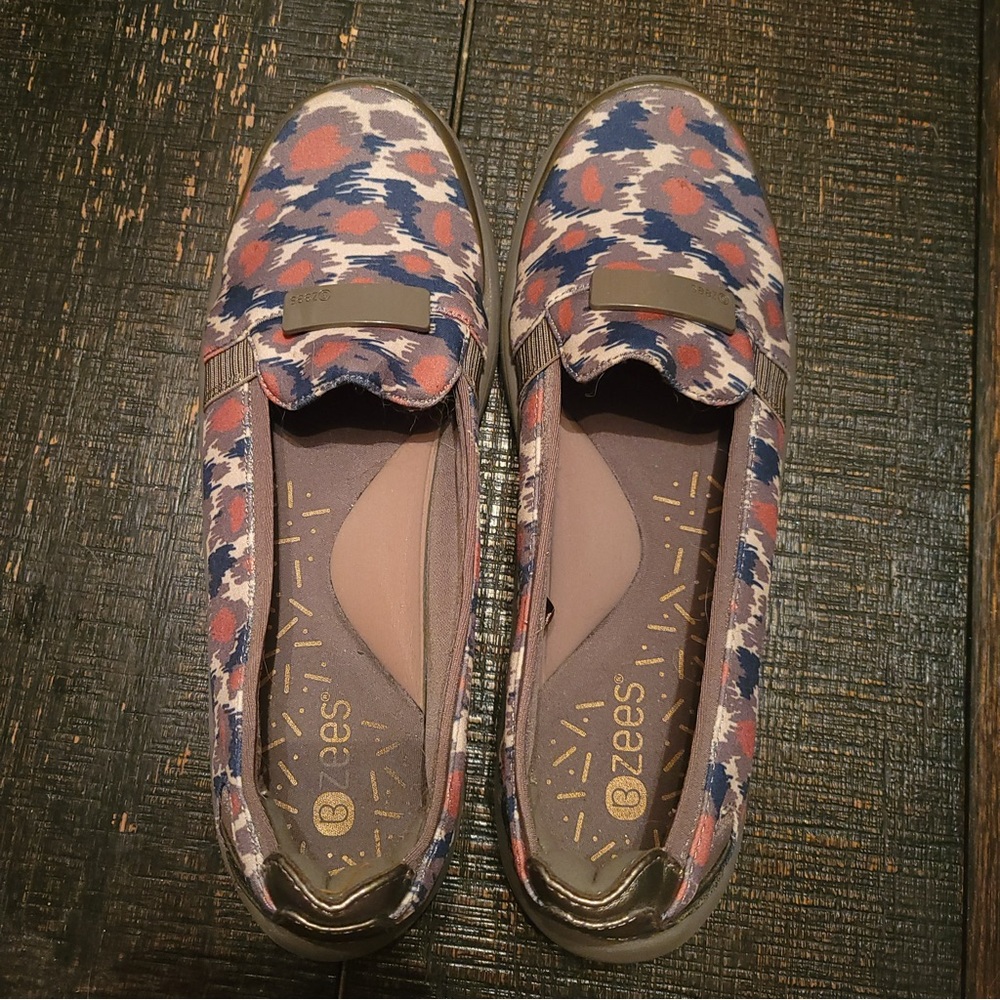 Bzees Morel Multi Washable Lipstick Slip-on Loafer